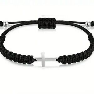 Minimalist Stainless steel cross shaped friendship bracelet